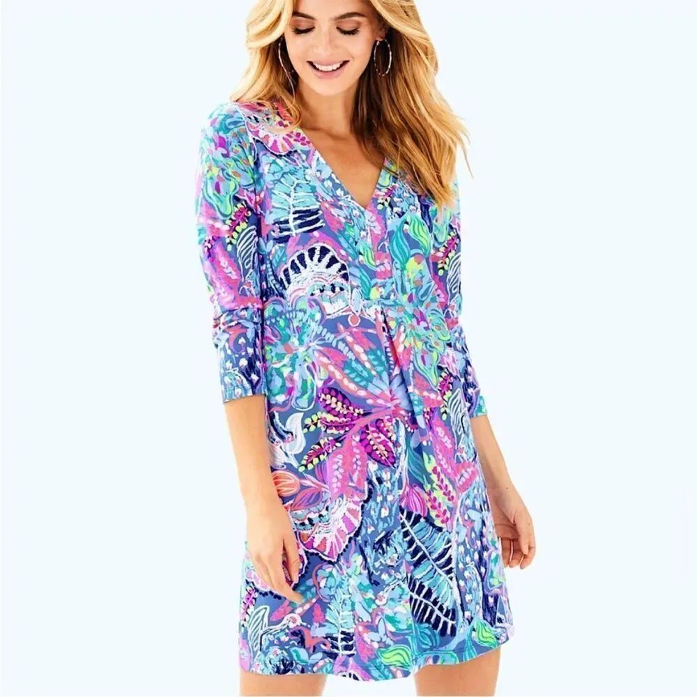 Lilly Pulitzer Amina Fantasy Garden Dress